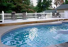 Enjoy the swimming pool at Plain & Fancy Bed and Breakfast